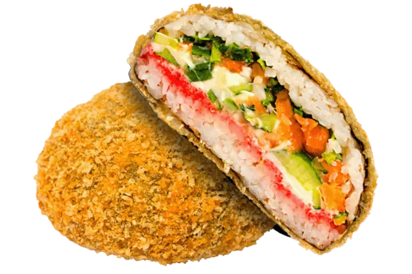 суші бургер з копченим лососем від Ебоші суші в Одесі