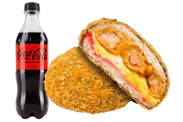 Комбо бургер з креветкою у темпурі в Ебоші суші Одеса