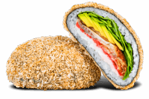 Суші бургер з вугром в Ебоші суші Одеса